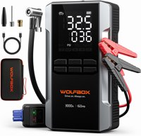 WOLFBOX 3000A Jump Starter with Air Compressor - $59.99 at Amazon.com